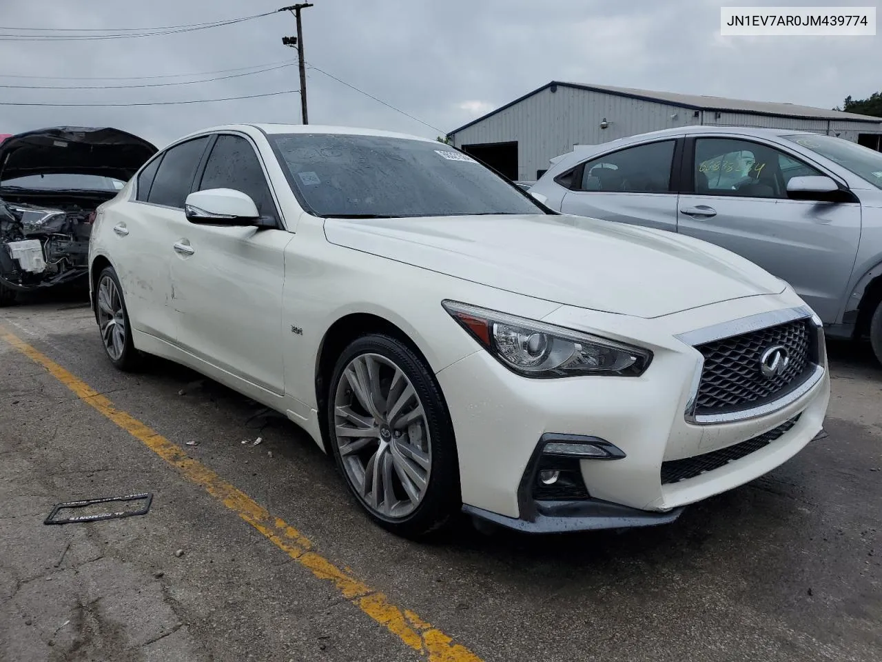 2018 Infiniti Q50 Luxe VIN: JN1EV7AR0JM439774 Lot: 66321584