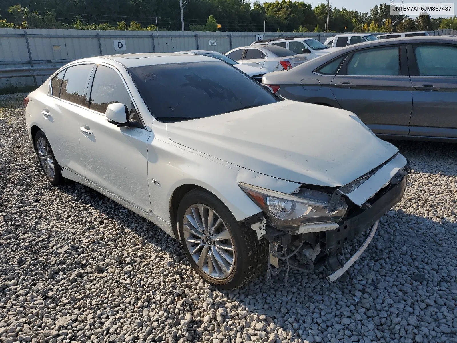 2018 Infiniti Q50 Luxe VIN: JN1EV7AP5JM357487 Lot: 66489424