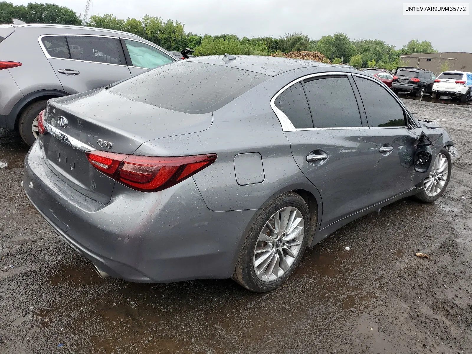 2018 Infiniti Q50 Luxe VIN: JN1EV7AR9JM435772 Lot: 66703224