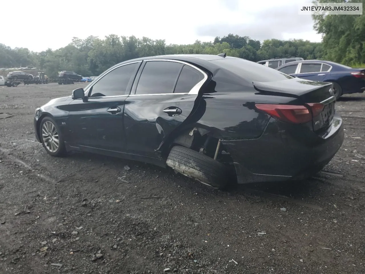 2018 Infiniti Q50 Luxe VIN: JN1EV7AR3JM432334 Lot: 66710904