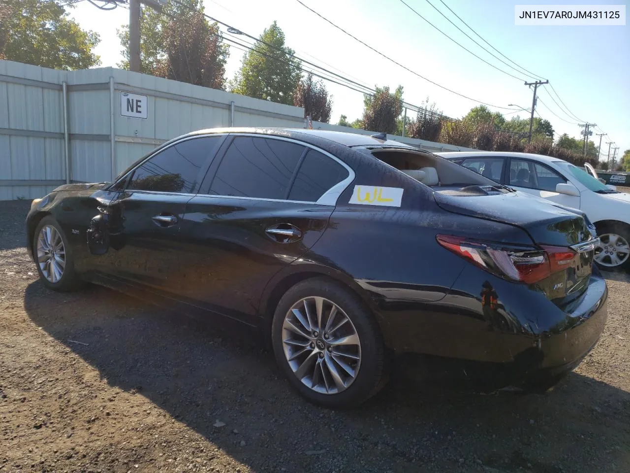 2018 Infiniti Q50 Luxe VIN: JN1EV7AR0JM431125 Lot: 66886004