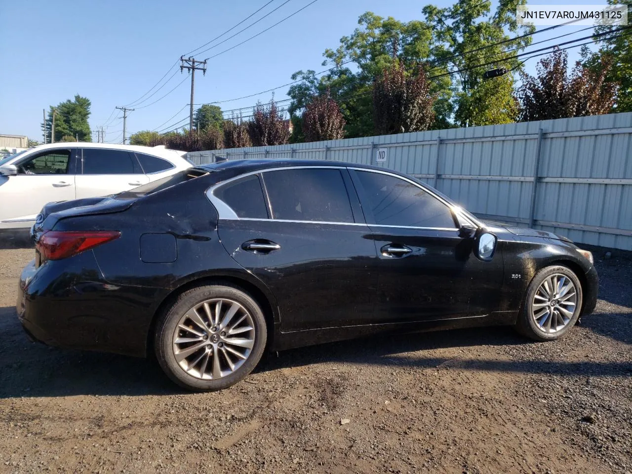 2018 Infiniti Q50 Luxe VIN: JN1EV7AR0JM431125 Lot: 66886004