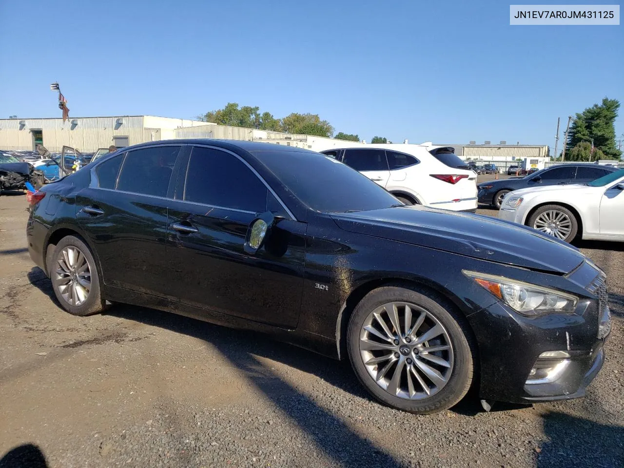 2018 Infiniti Q50 Luxe VIN: JN1EV7AR0JM431125 Lot: 66886004