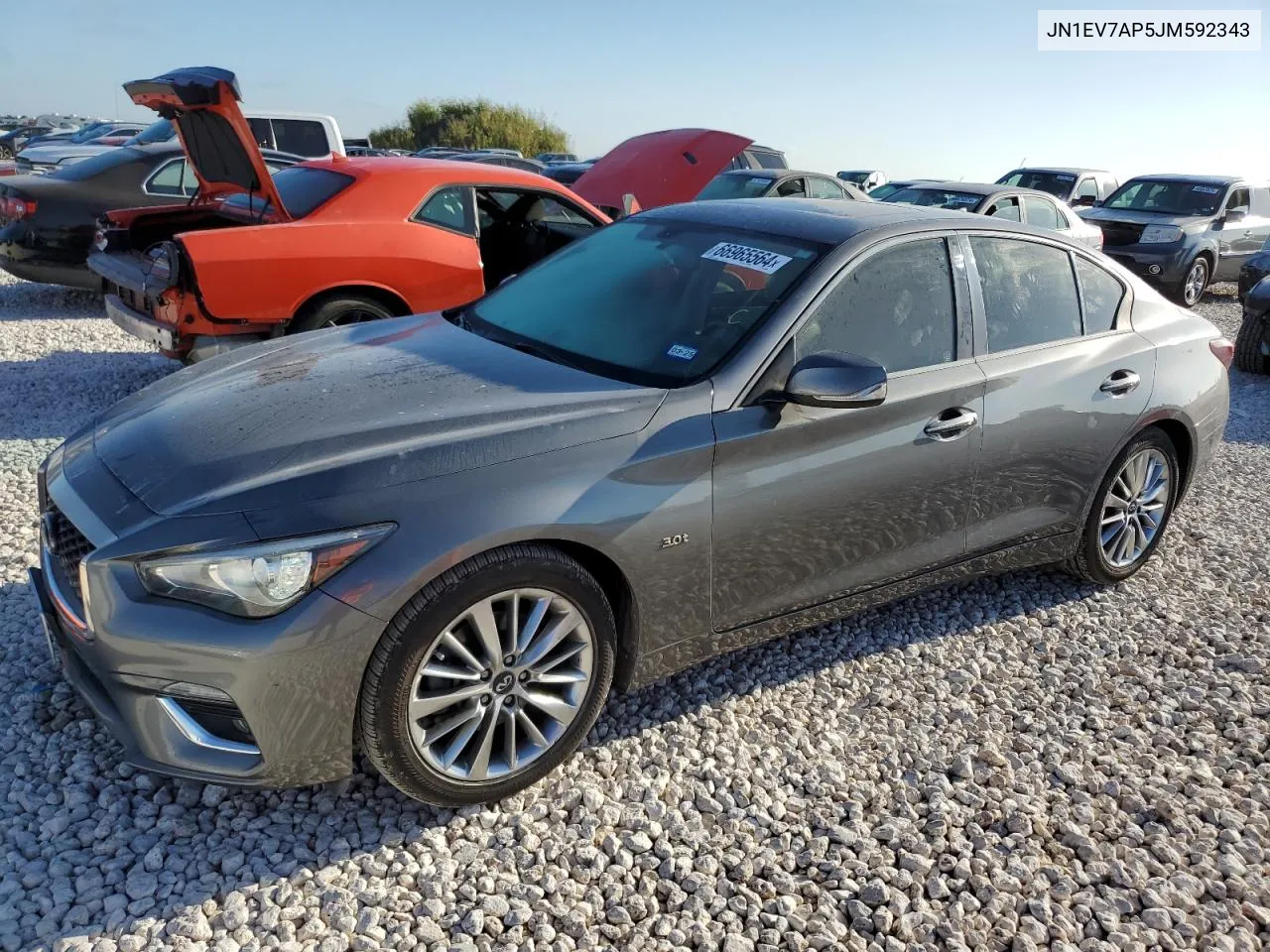 2018 Infiniti Q50 Luxe VIN: JN1EV7AP5JM592343 Lot: 66965564