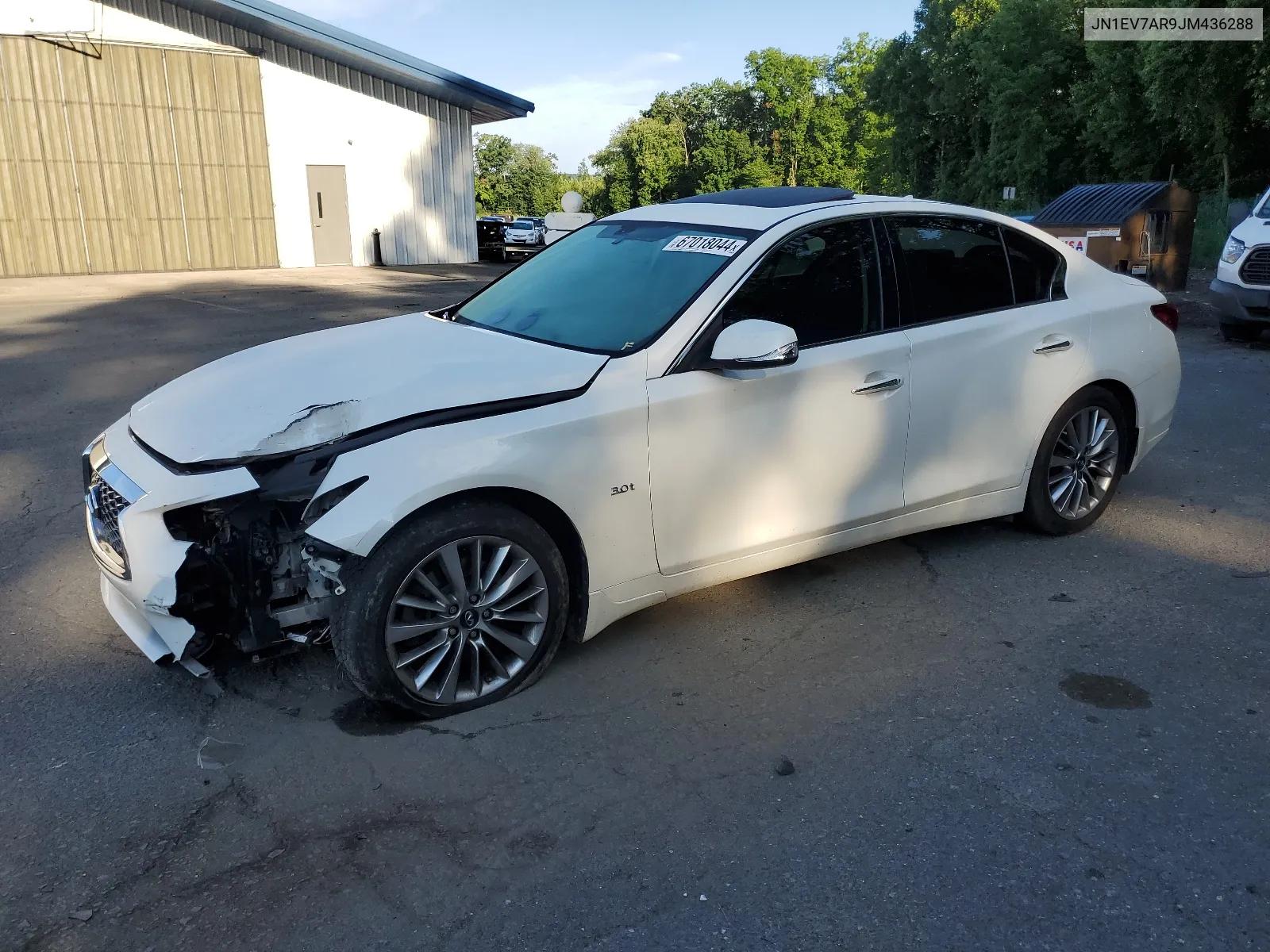 2018 Infiniti Q50 Luxe VIN: JN1EV7AR9JM436288 Lot: 67018044