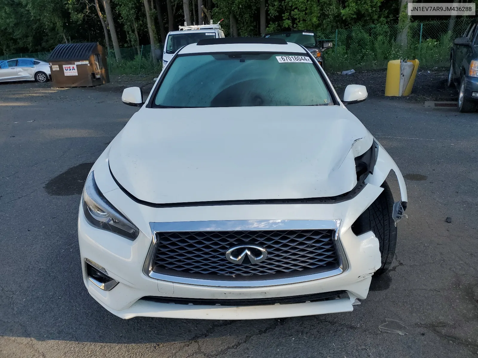 2018 Infiniti Q50 Luxe VIN: JN1EV7AR9JM436288 Lot: 67018044