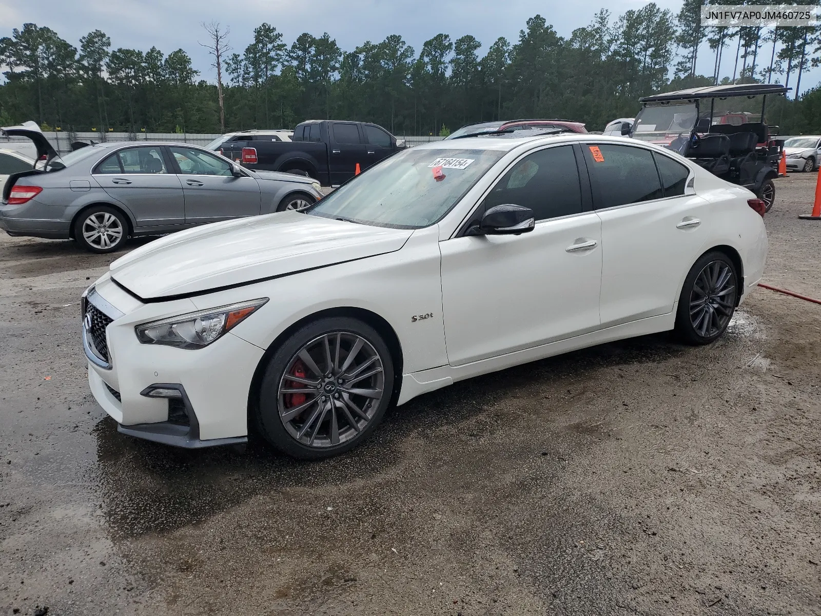 2018 Infiniti Q50 Red Sport 400 VIN: JN1FV7AP0JM460725 Lot: 67164154