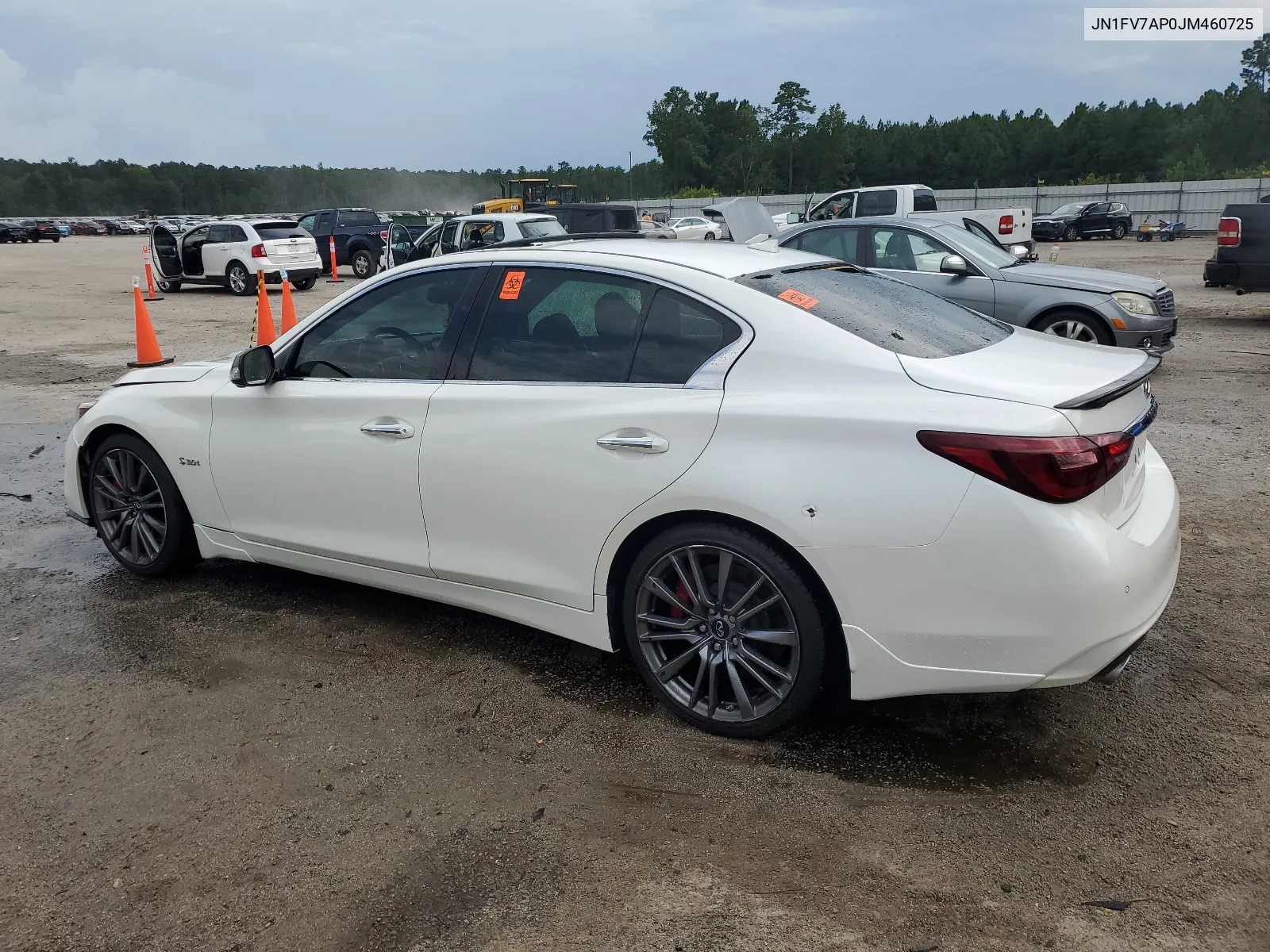 2018 Infiniti Q50 Red Sport 400 VIN: JN1FV7AP0JM460725 Lot: 67164154