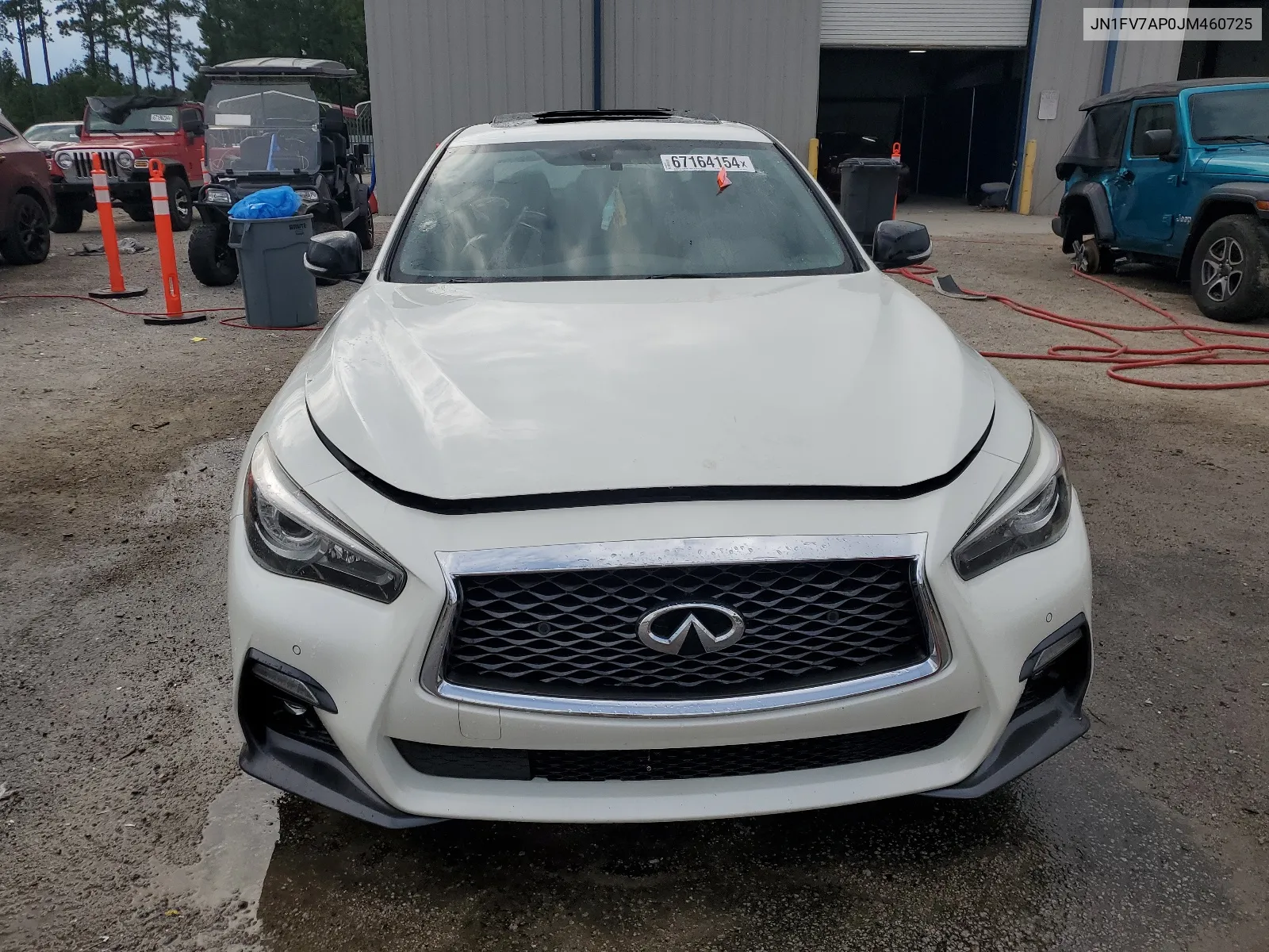 2018 Infiniti Q50 Red Sport 400 VIN: JN1FV7AP0JM460725 Lot: 67164154