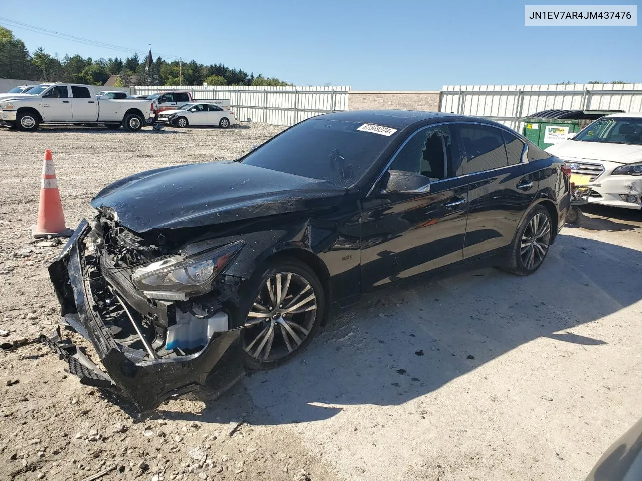 2018 Infiniti Q50 Luxe VIN: JN1EV7AR4JM437476 Lot: 67389224