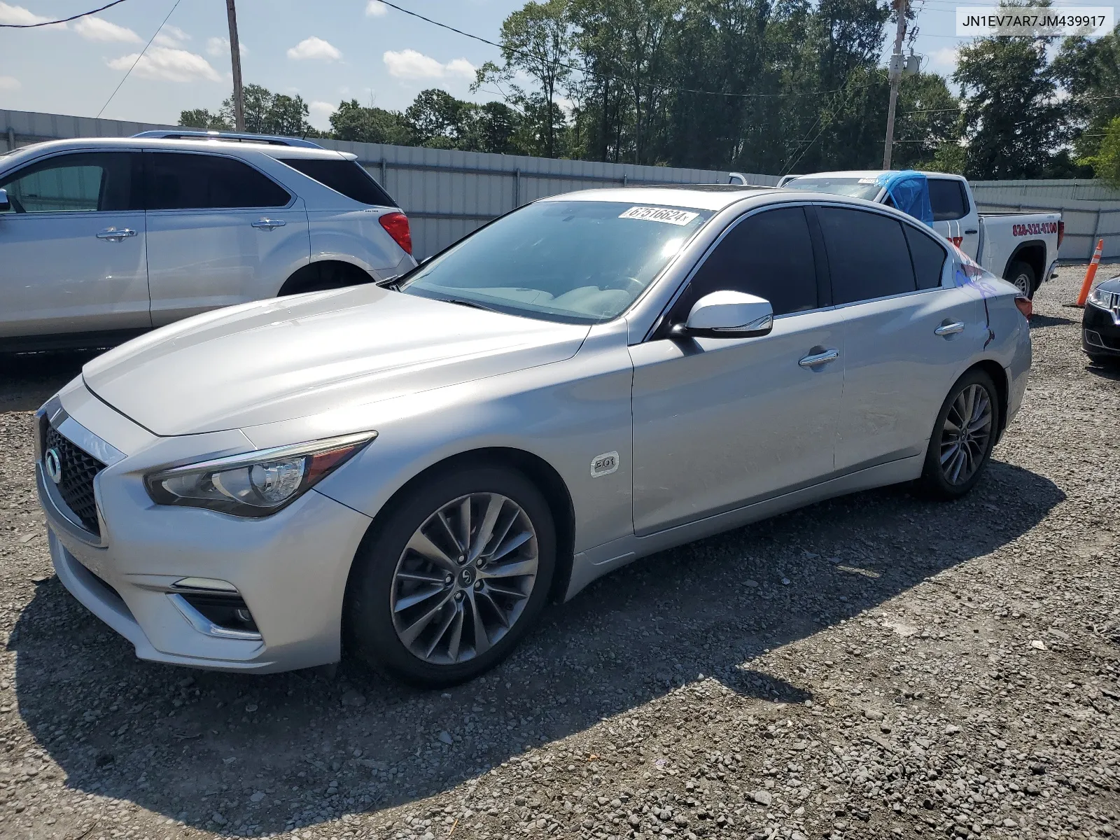 2018 Infiniti Q50 Luxe VIN: JN1EV7AR7JM439917 Lot: 67516624