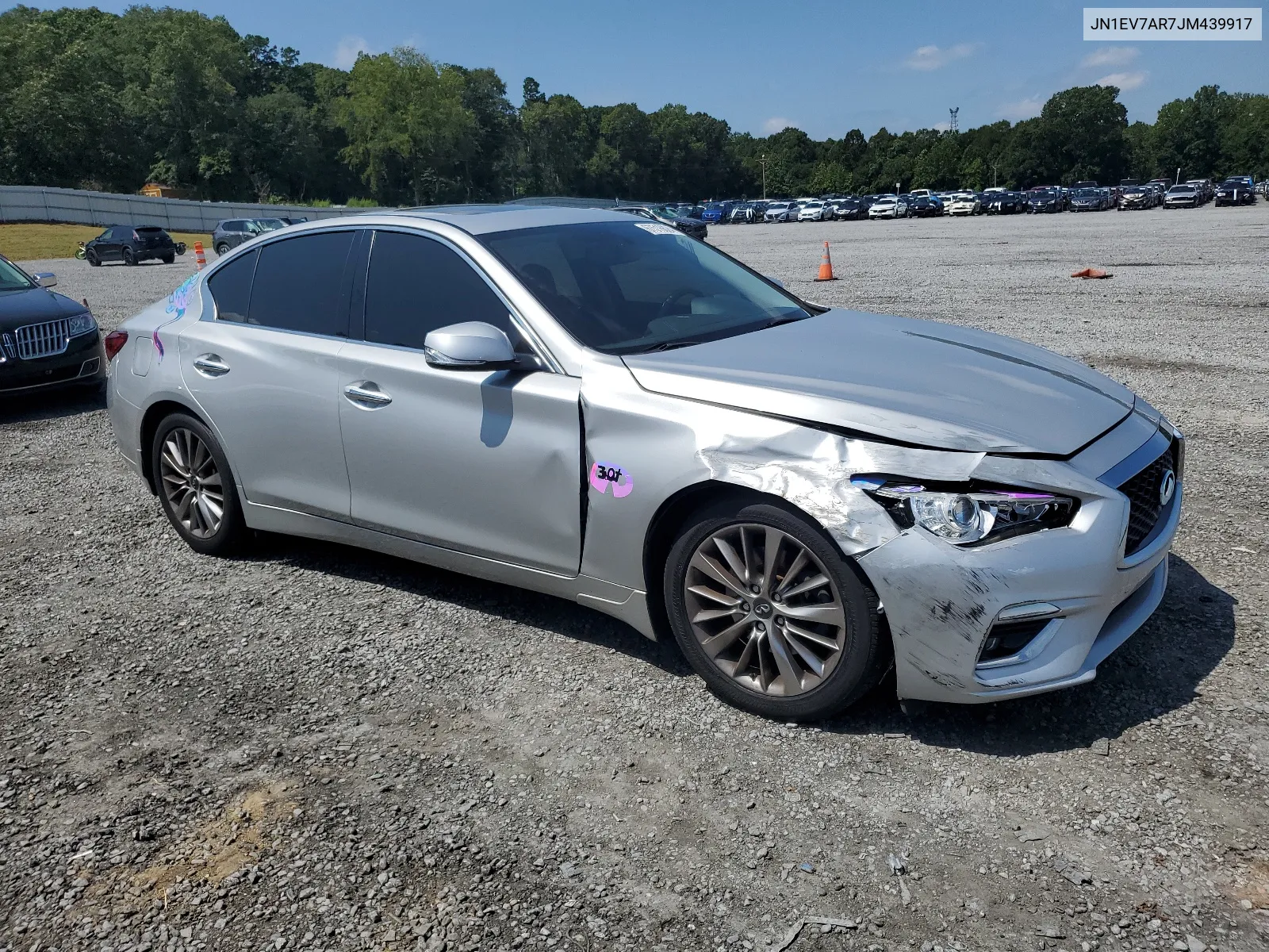 2018 Infiniti Q50 Luxe VIN: JN1EV7AR7JM439917 Lot: 67516624