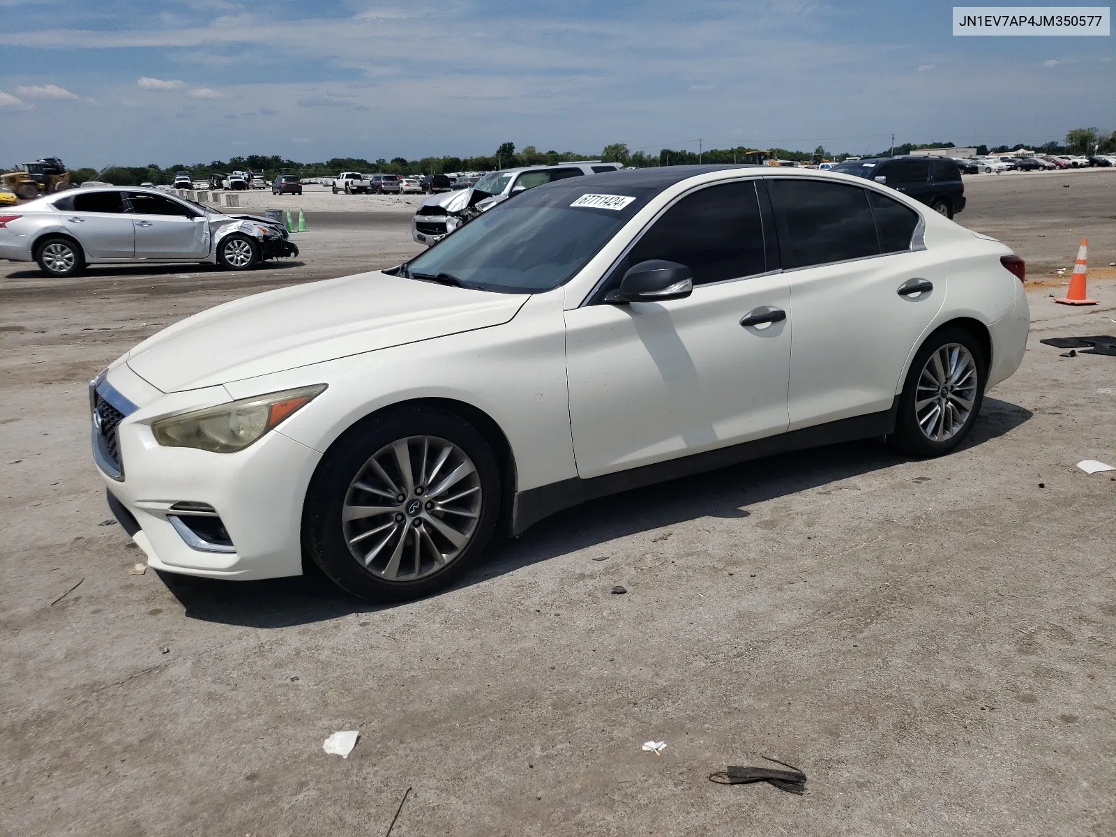 2018 Infiniti Q50 Luxe VIN: JN1EV7AP4JM350577 Lot: 67711424