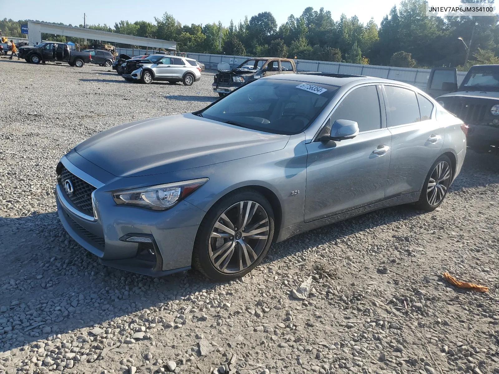 JN1EV7AP6JM354100 2018 Infiniti Q50 Luxe