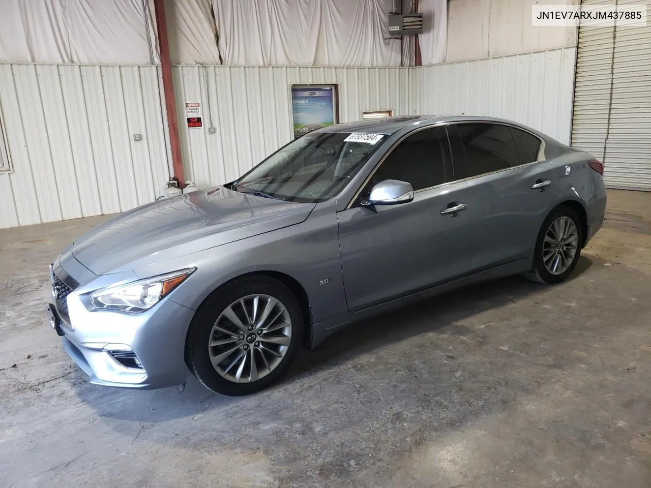 2018 Infiniti Q50 Luxe VIN: JN1EV7ARXJM437885 Lot: 67937584