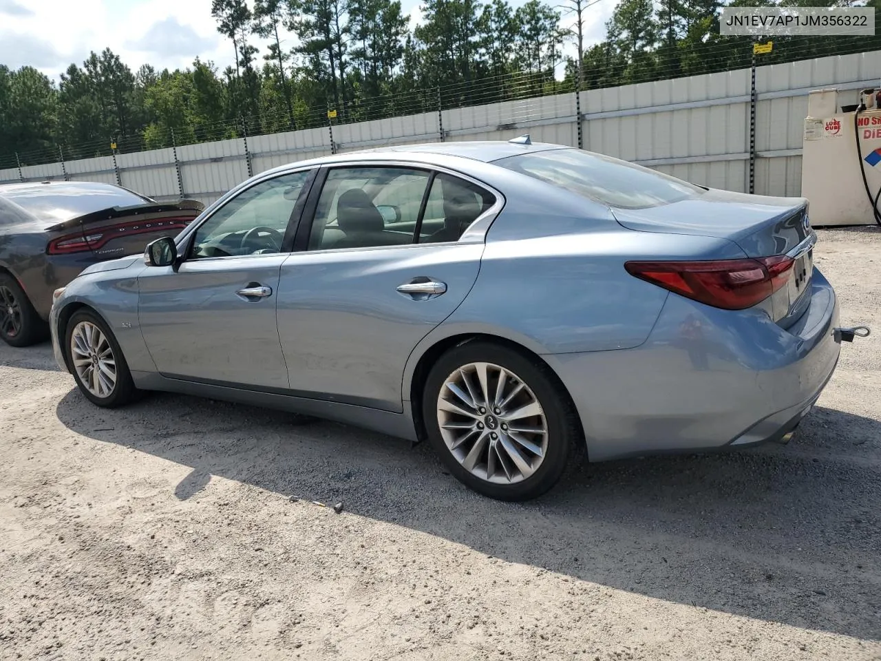 2018 Infiniti Q50 Luxe VIN: JN1EV7AP1JM356322 Lot: 68281404