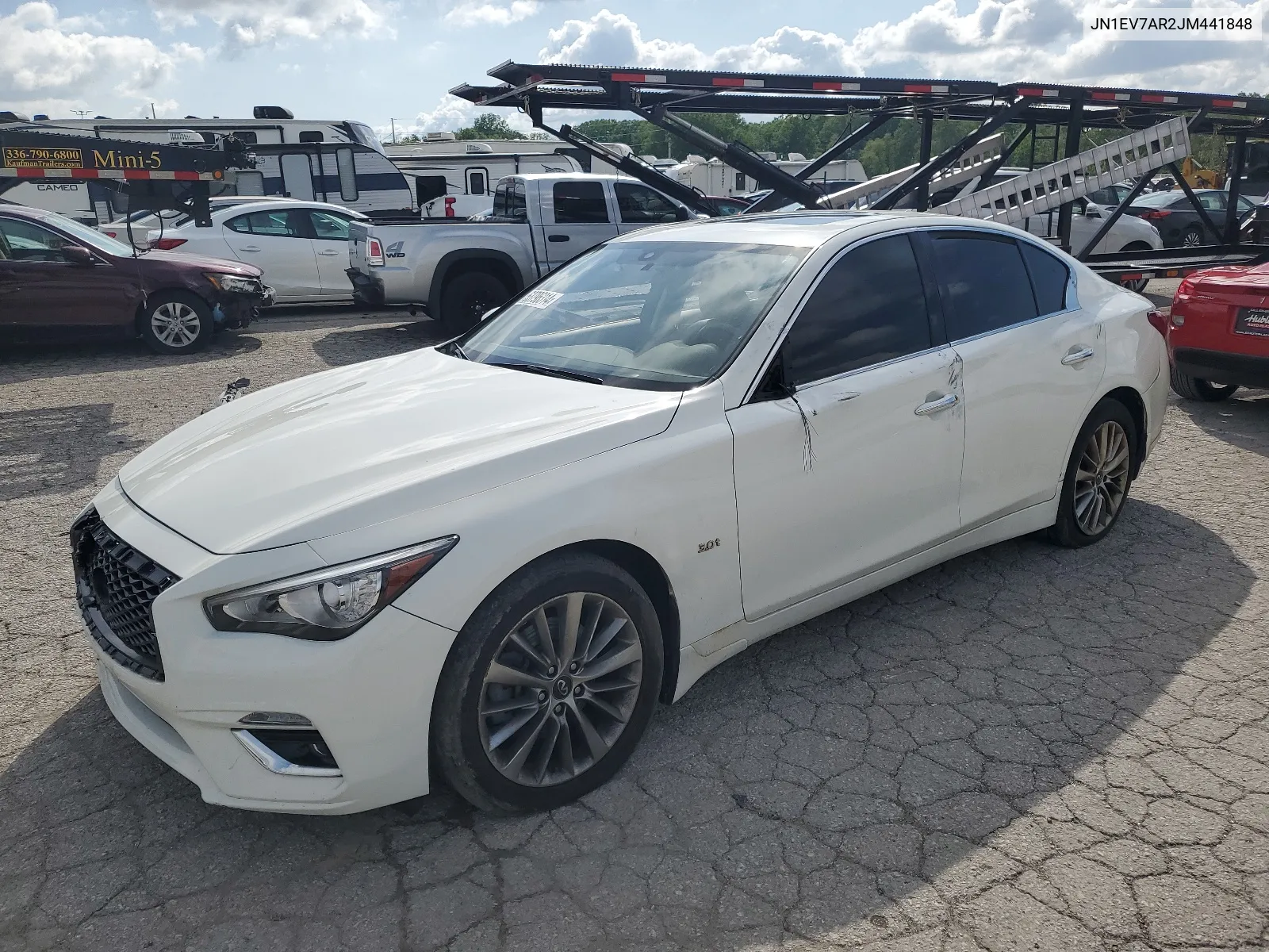 2018 Infiniti Q50 Luxe VIN: JN1EV7AR2JM441848 Lot: 68823224