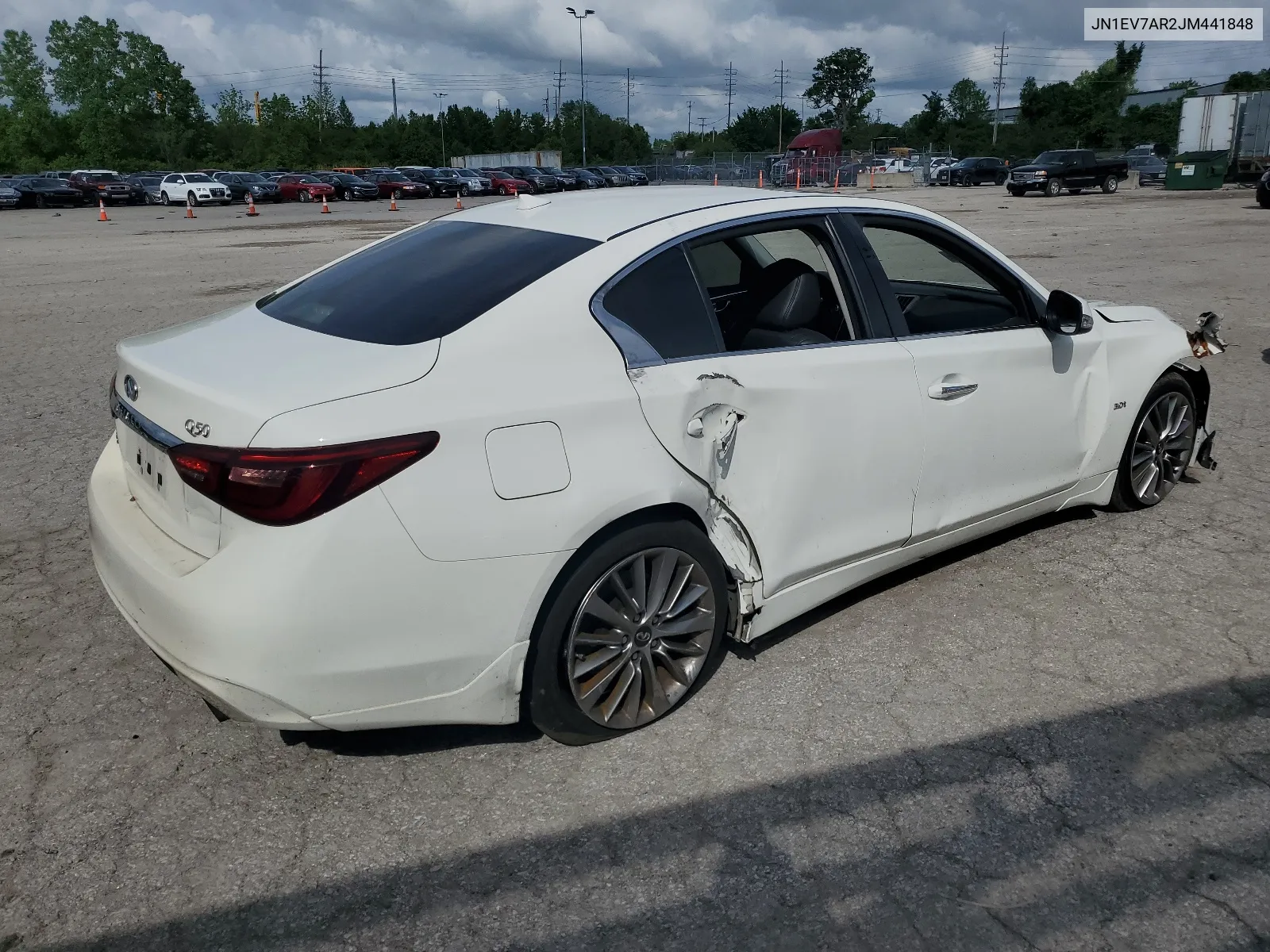 2018 Infiniti Q50 Luxe VIN: JN1EV7AR2JM441848 Lot: 68823224