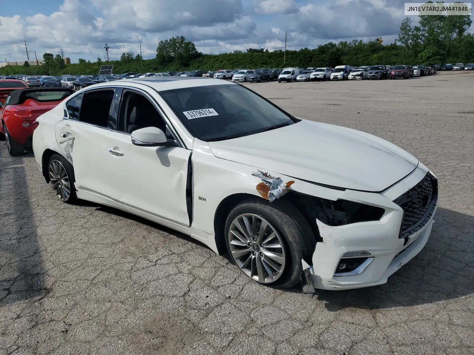 2018 Infiniti Q50 Luxe VIN: JN1EV7AR2JM441848 Lot: 68823224