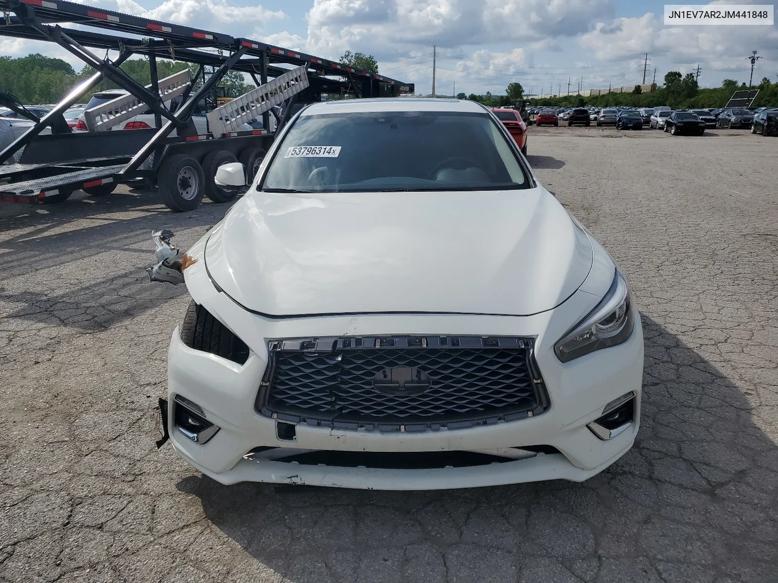 2018 Infiniti Q50 Luxe VIN: JN1EV7AR2JM441848 Lot: 68823224