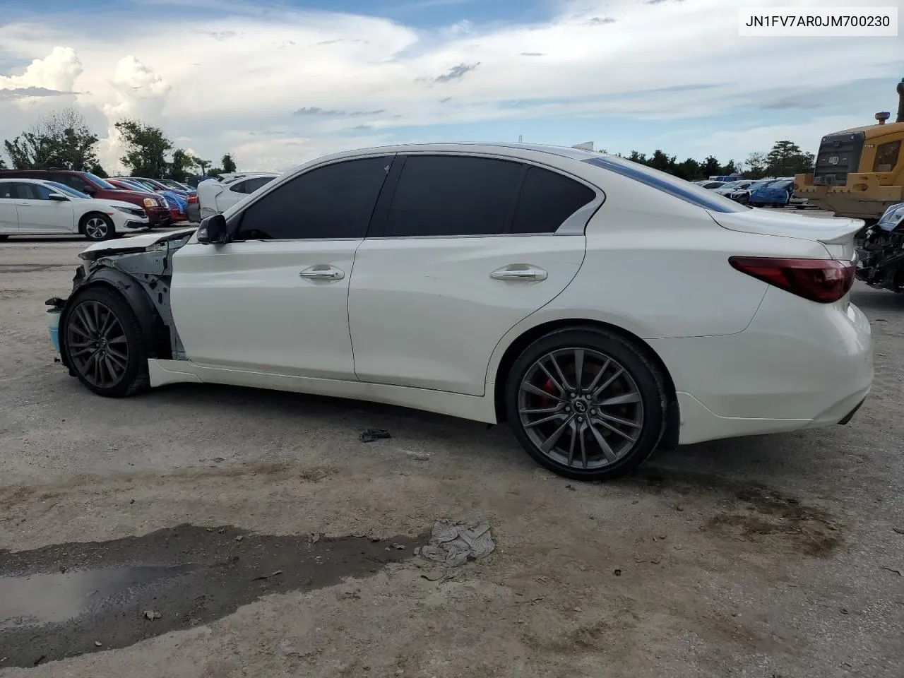 2018 Infiniti Q50 Red Sport 400 VIN: JN1FV7AR0JM700230 Lot: 68884254