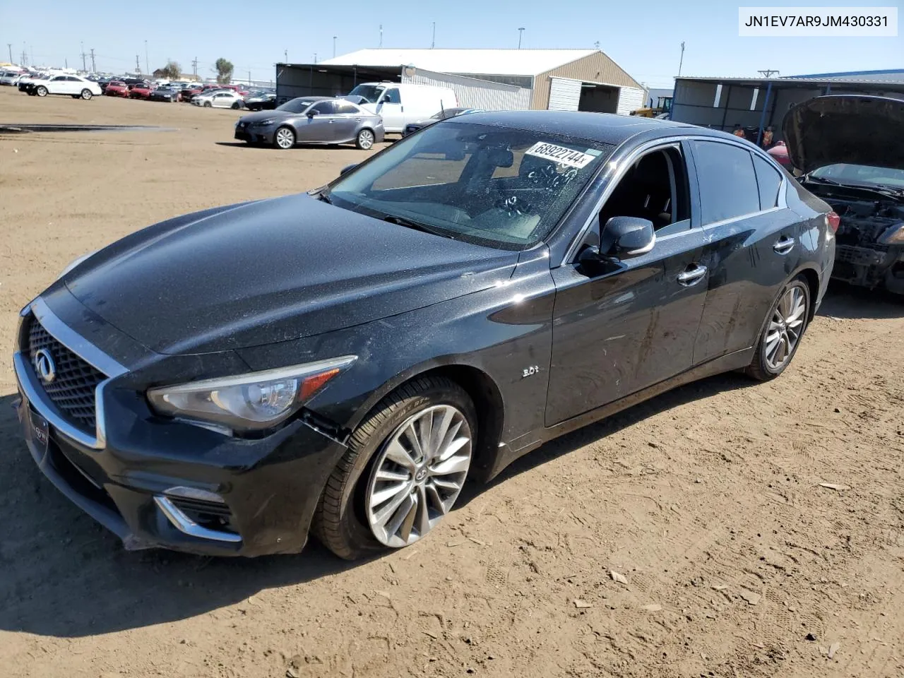 2018 Infiniti Q50 Luxe VIN: JN1EV7AR9JM430331 Lot: 68922744