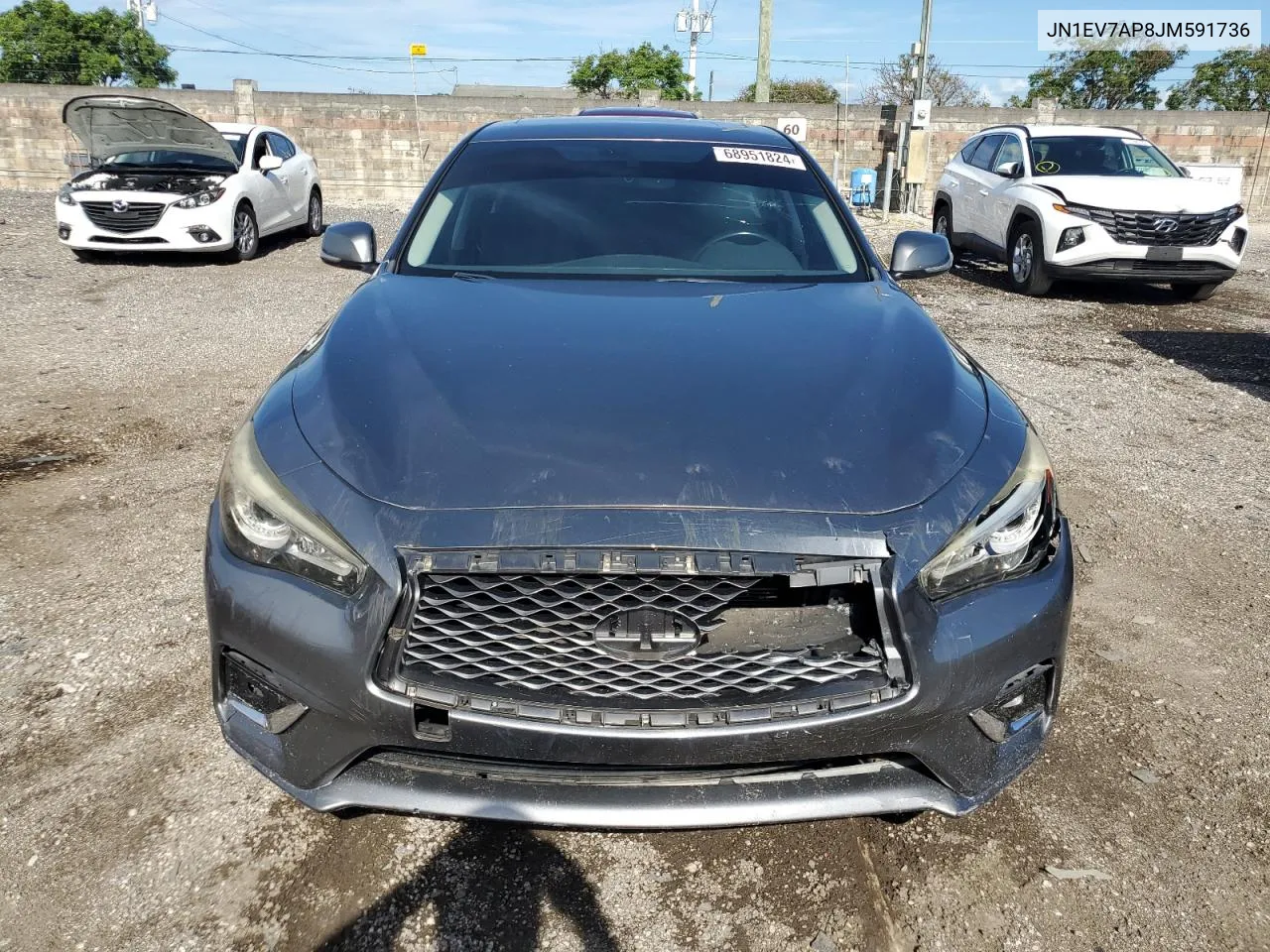 2018 Infiniti Q50 Luxe VIN: JN1EV7AP8JM591736 Lot: 68951824