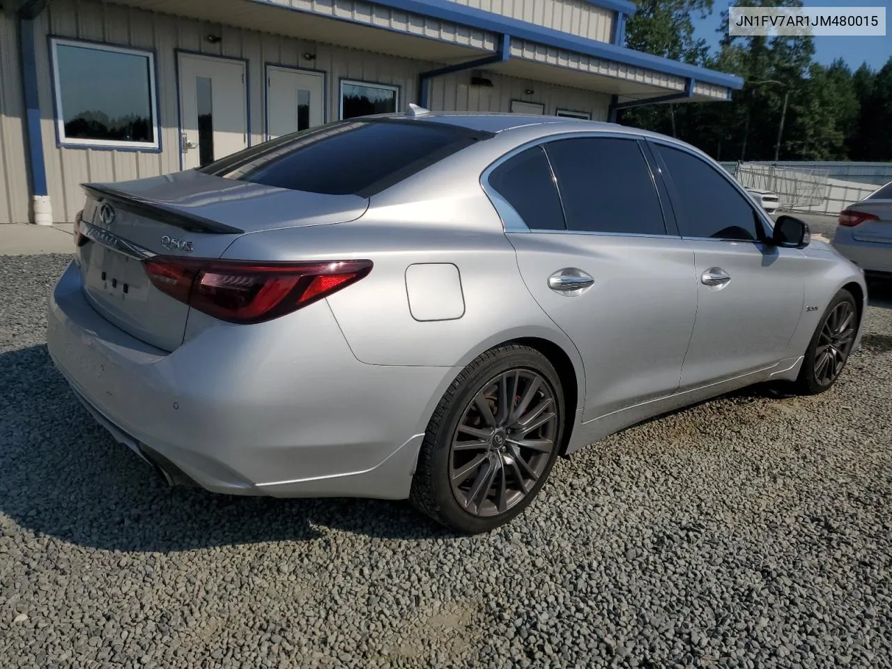 JN1FV7AR1JM480015 2018 Infiniti Q50 Red Sport 400