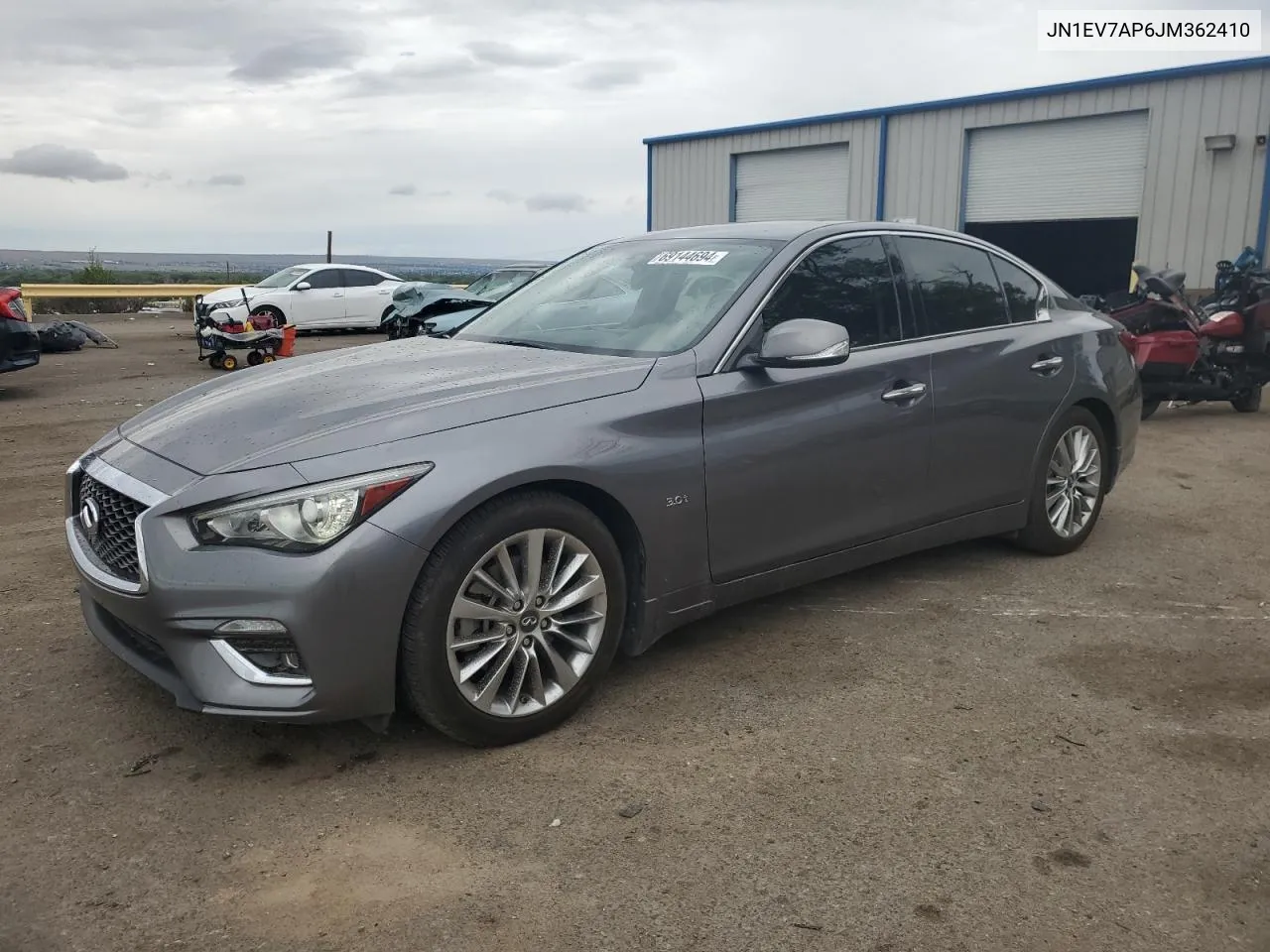 2018 Infiniti Q50 Luxe VIN: JN1EV7AP6JM362410 Lot: 69144694