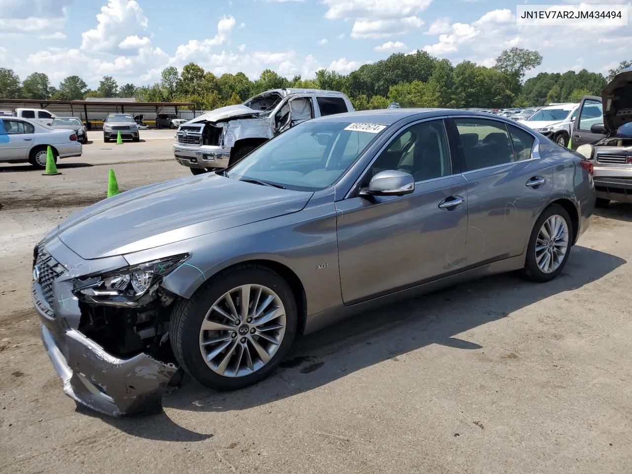 2018 Infiniti Q50 Luxe VIN: JN1EV7AR2JM434494 Lot: 69372674