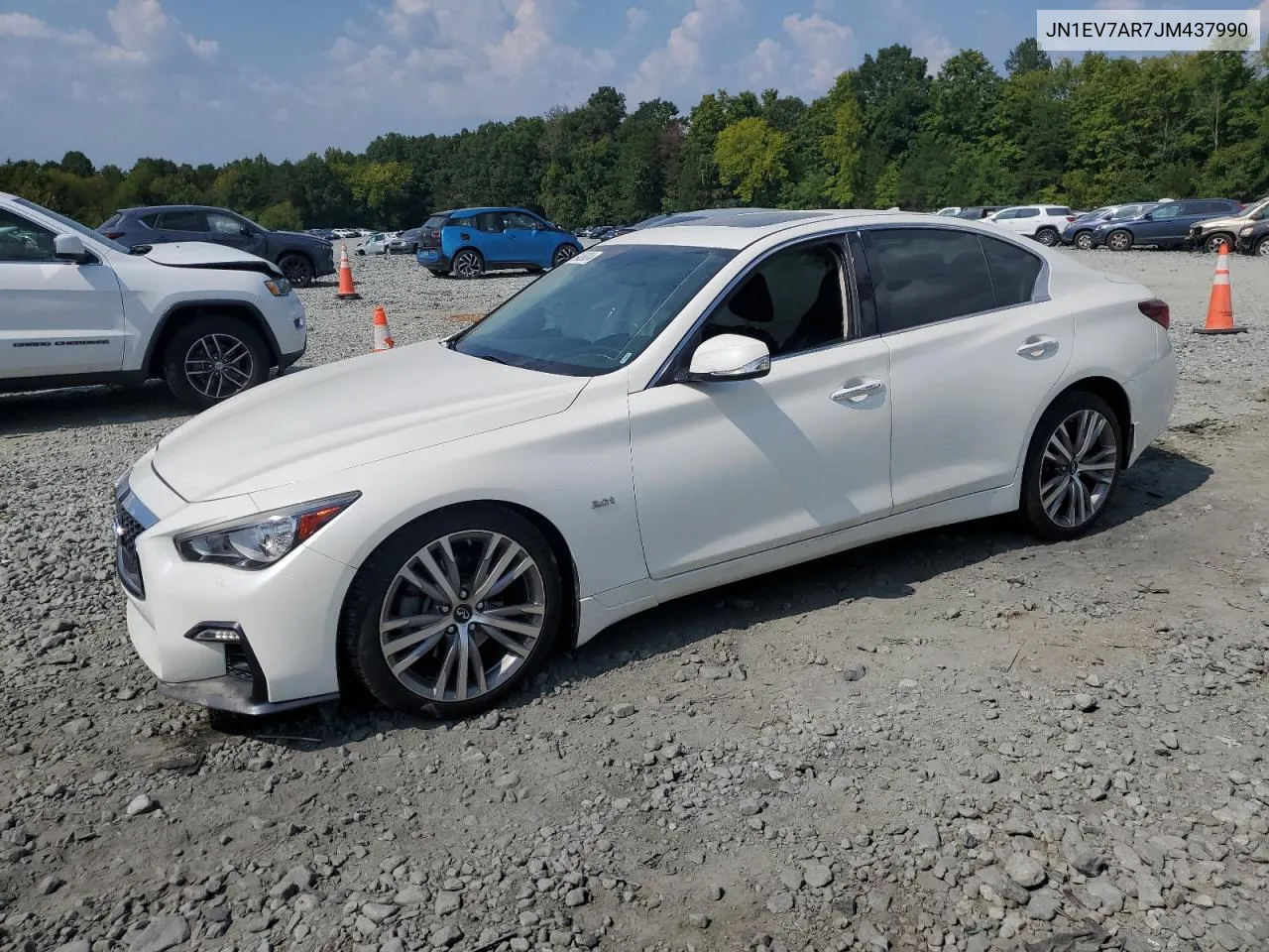 2018 Infiniti Q50 Luxe VIN: JN1EV7AR7JM437990 Lot: 69409824