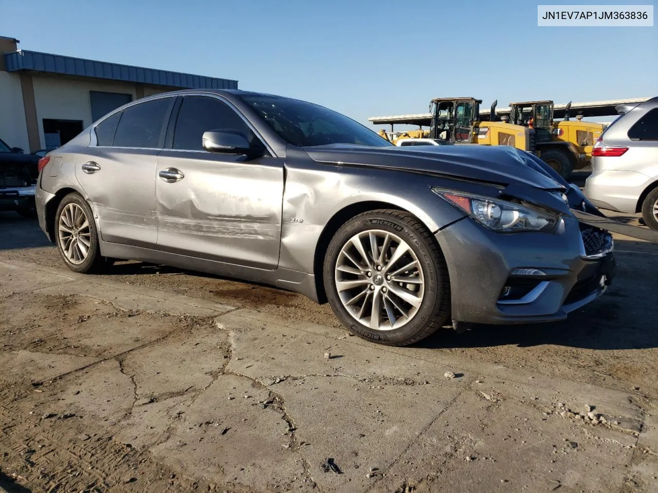 2018 Infiniti Q50 Luxe VIN: JN1EV7AP1JM363836 Lot: 69443284