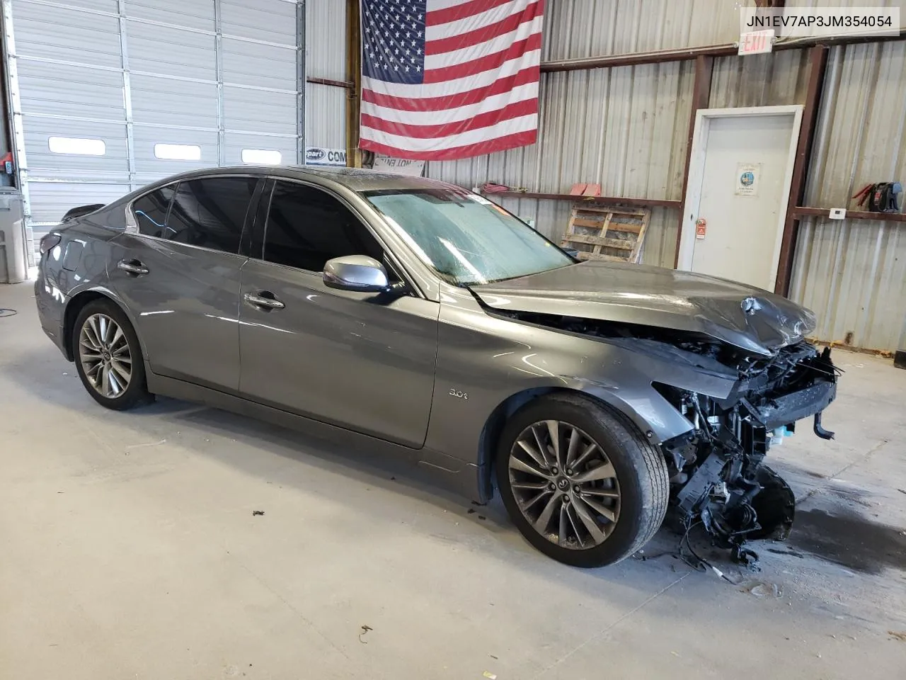 2018 Infiniti Q50 Luxe VIN: JN1EV7AP3JM354054 Lot: 69642324