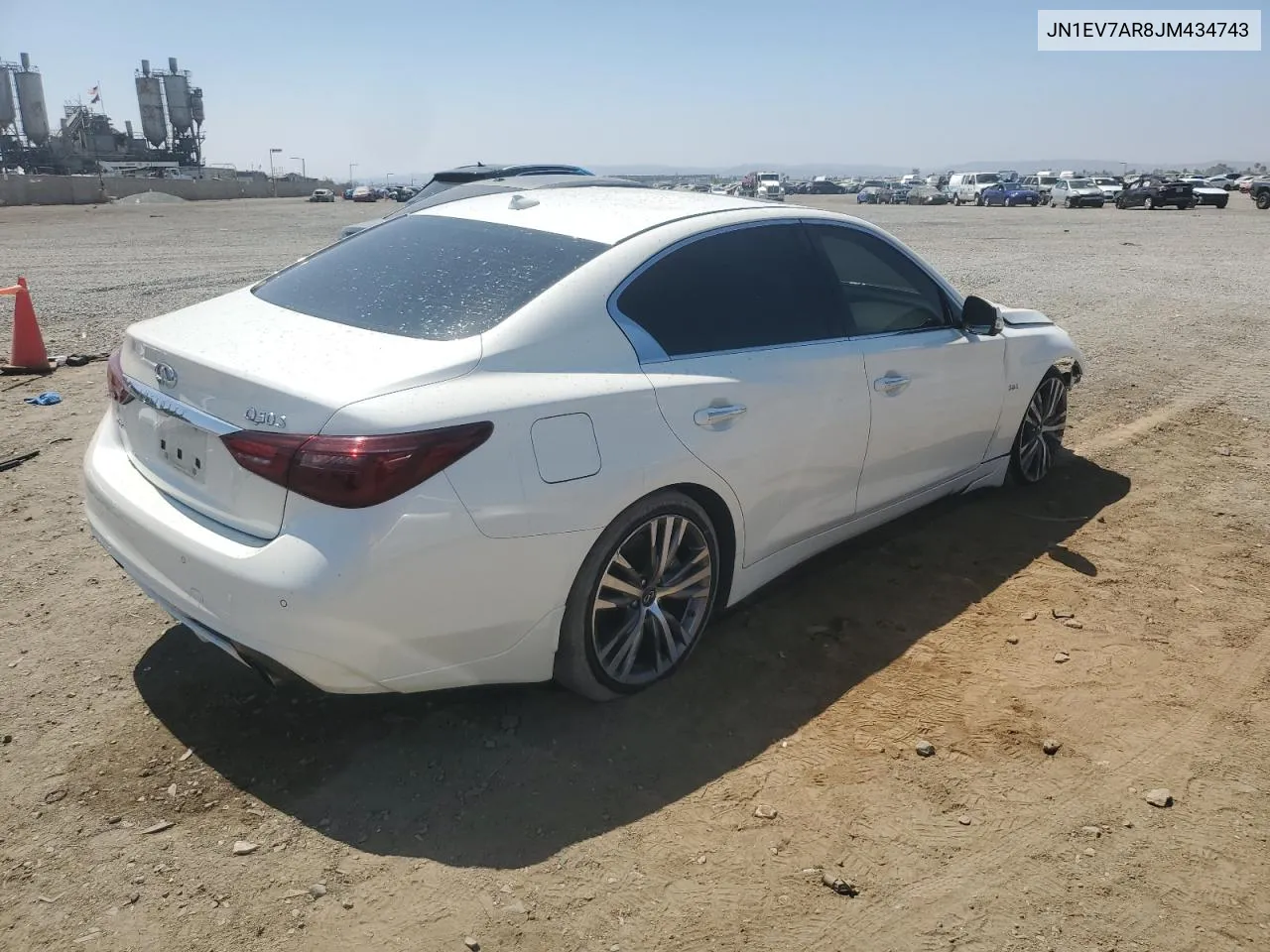 2018 Infiniti Q50 Luxe VIN: JN1EV7AR8JM434743 Lot: 69647724