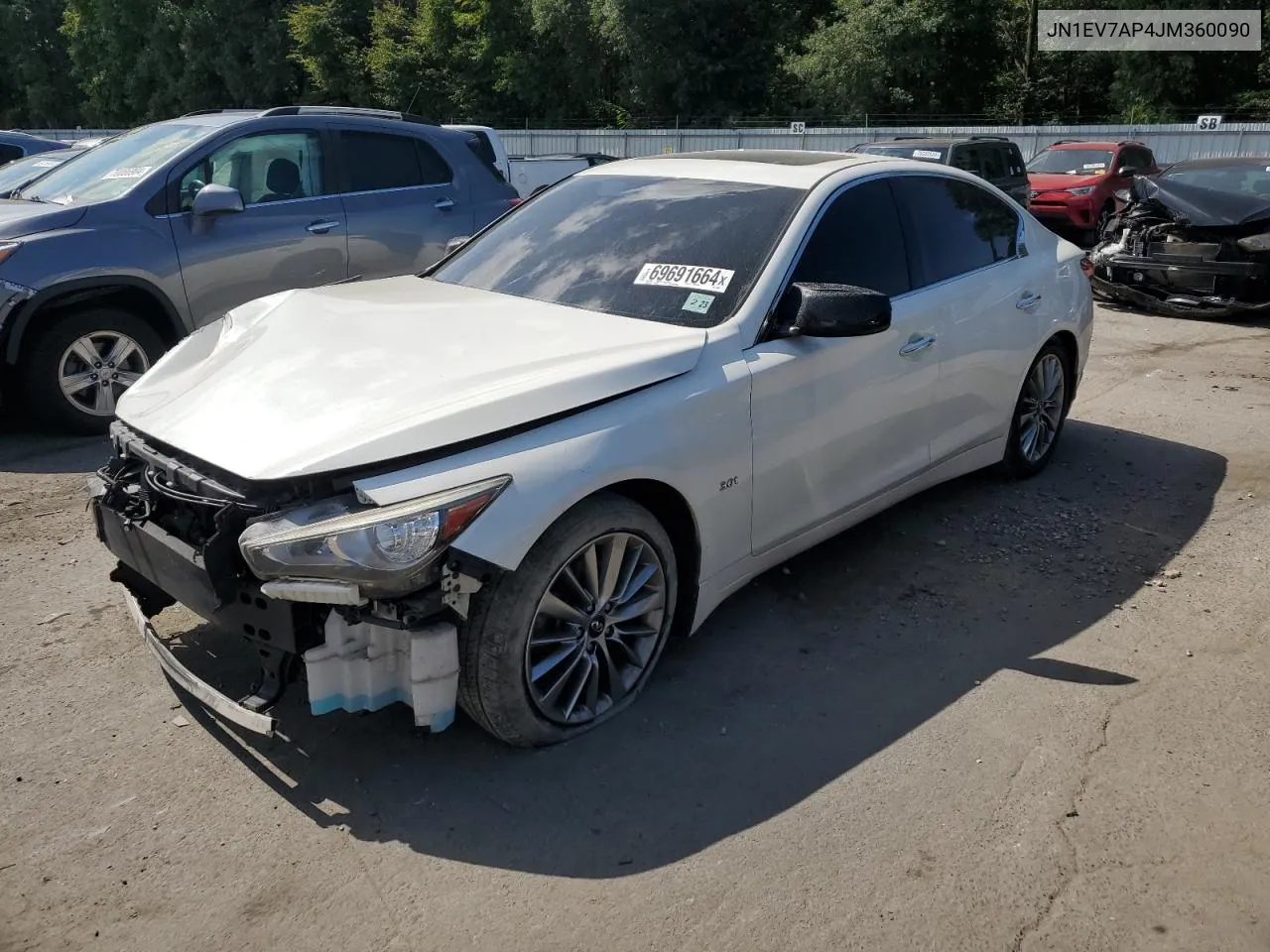 2018 Infiniti Q50 Luxe VIN: JN1EV7AP4JM360090 Lot: 69691664