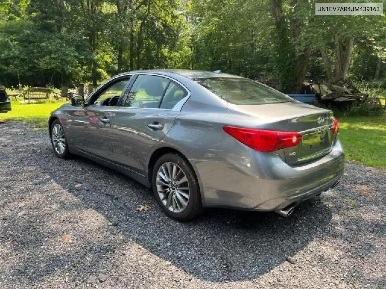 2018 Infiniti Q50 Luxe VIN: JN1EV7AR4JM439163 Lot: 69836544