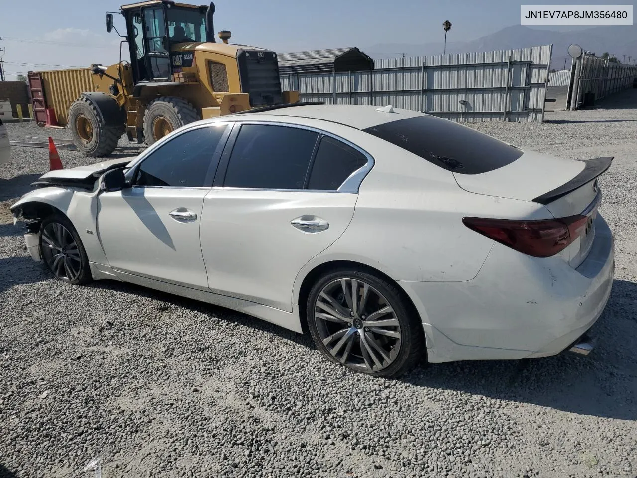 2018 Infiniti Q50 Luxe VIN: JN1EV7AP8JM356480 Lot: 69853134