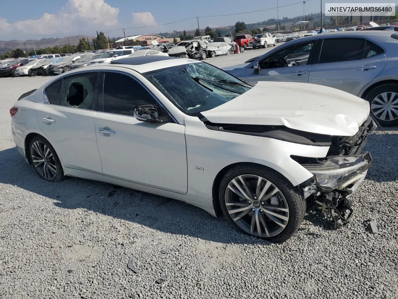 2018 Infiniti Q50 Luxe VIN: JN1EV7AP8JM356480 Lot: 69853134