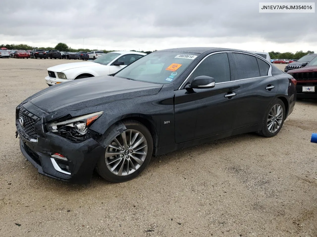 2018 Infiniti Q50 Luxe VIN: JN1EV7AP6JM354016 Lot: 70020614