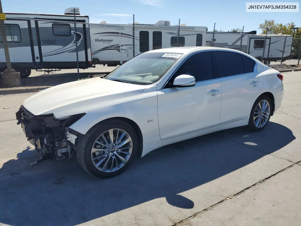 JN1EV7AP3JM354328 2018 Infiniti Q50 Luxe