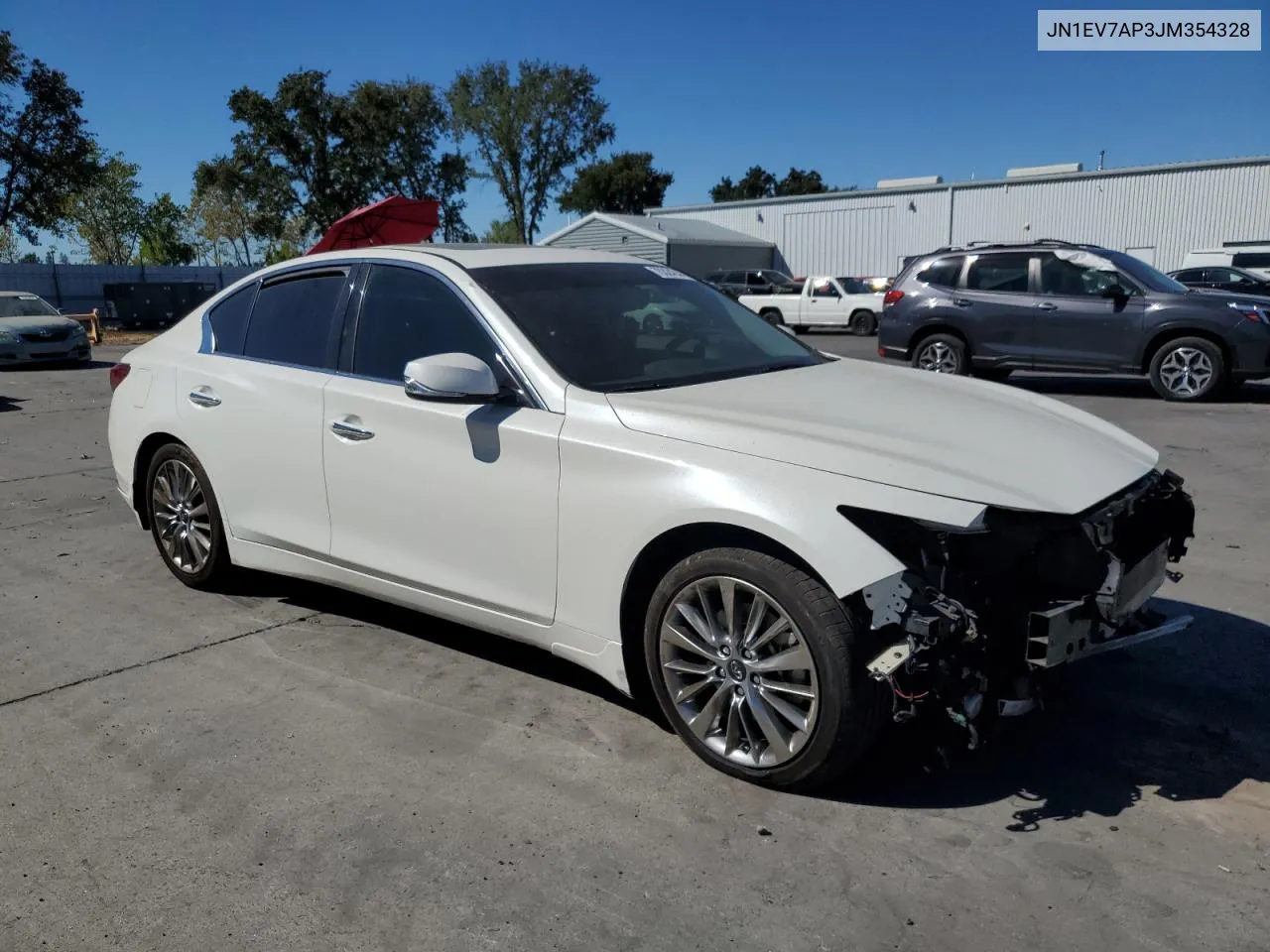 2018 Infiniti Q50 Luxe VIN: JN1EV7AP3JM354328 Lot: 70324244