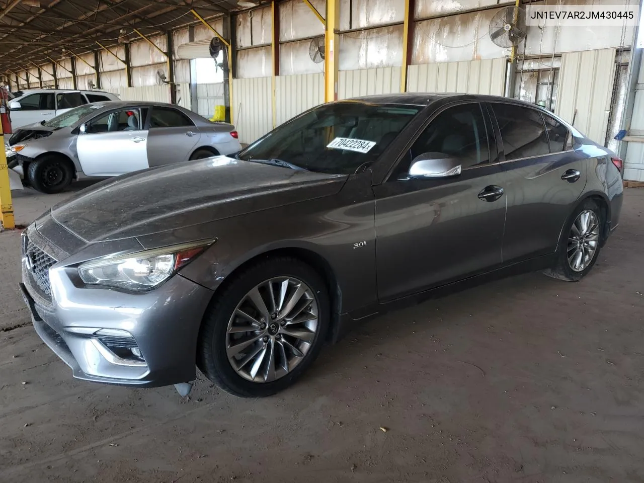 2018 Infiniti Q50 Luxe VIN: JN1EV7AR2JM430445 Lot: 70422284