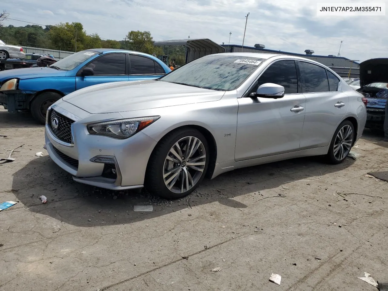 2018 Infiniti Q50 Luxe VIN: JN1EV7AP2JM355471 Lot: 70645464