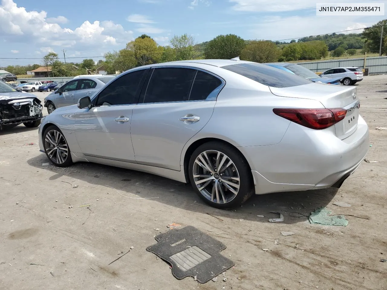 2018 Infiniti Q50 Luxe VIN: JN1EV7AP2JM355471 Lot: 70645464