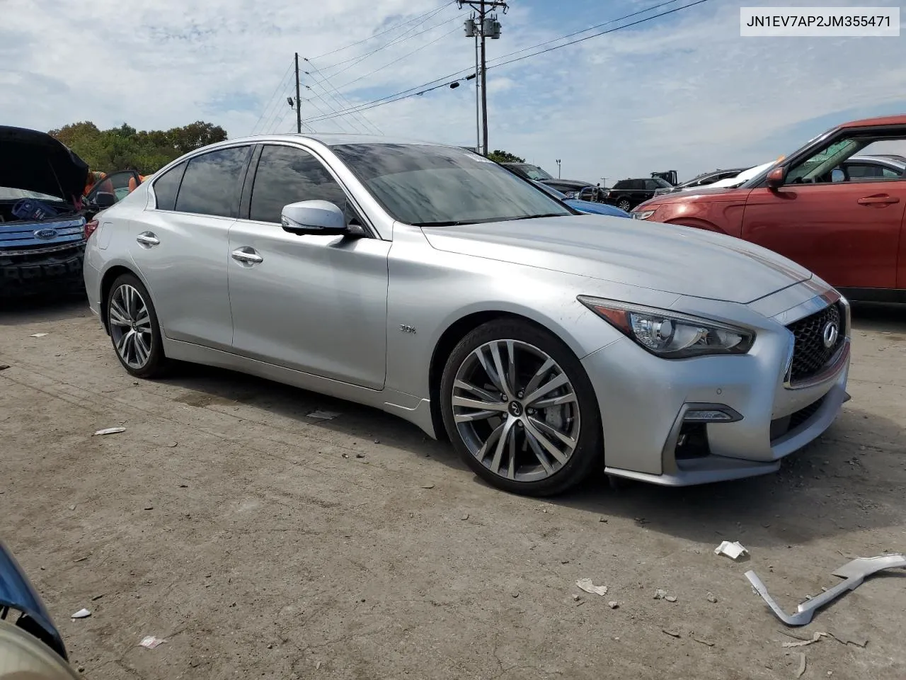 2018 Infiniti Q50 Luxe VIN: JN1EV7AP2JM355471 Lot: 70645464