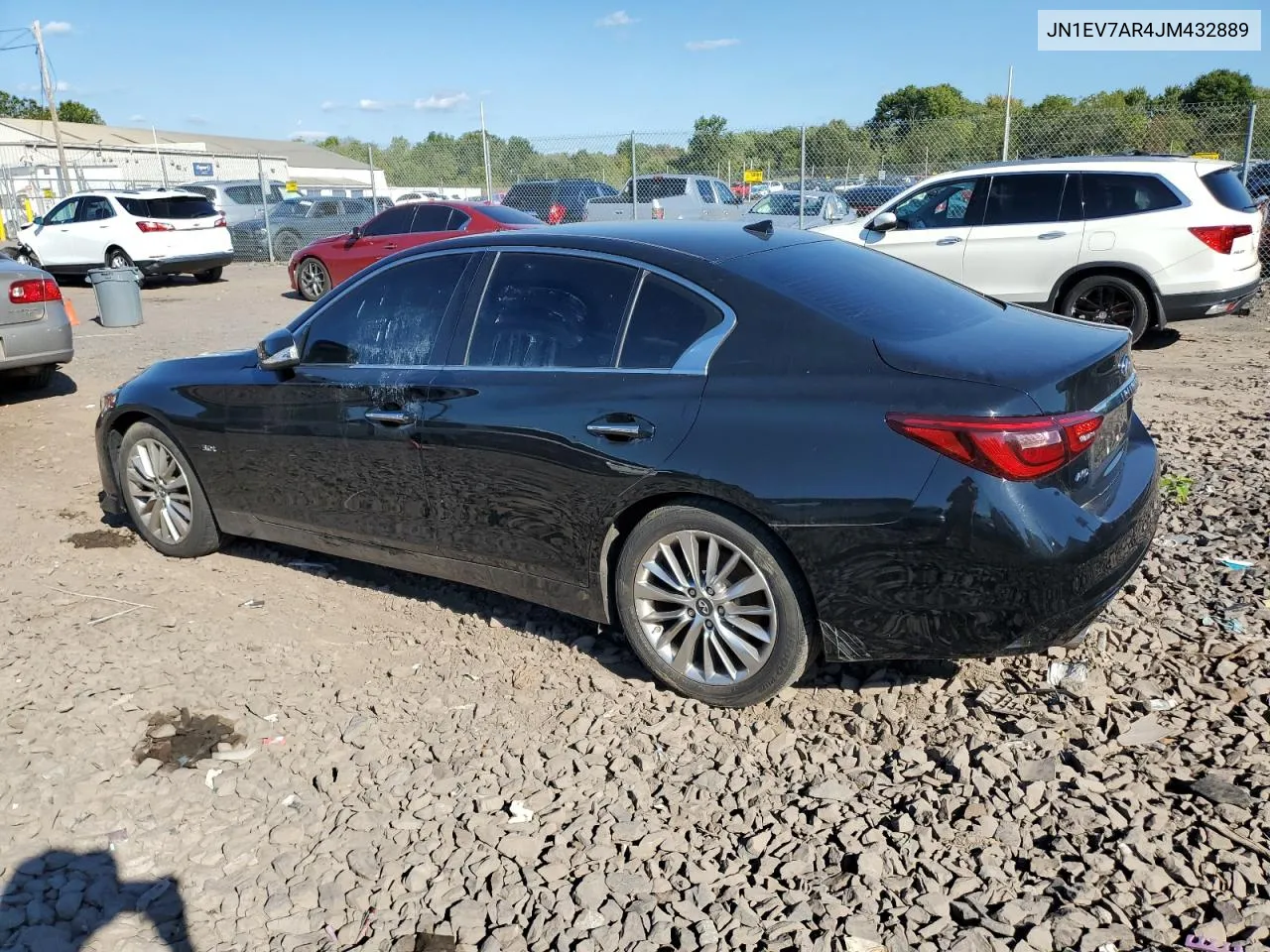 2018 Infiniti Q50 Luxe VIN: JN1EV7AR4JM432889 Lot: 70653484