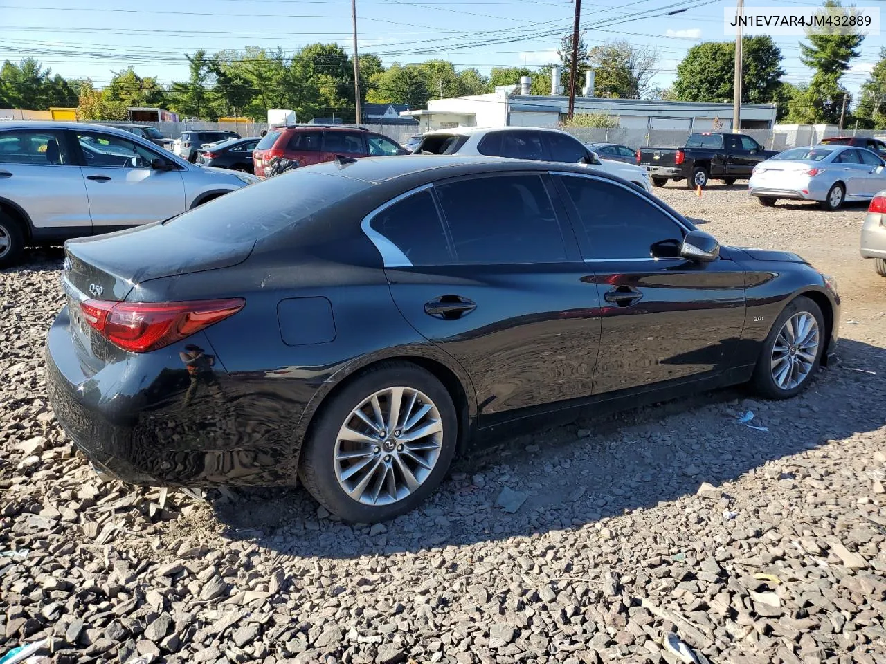 2018 Infiniti Q50 Luxe VIN: JN1EV7AR4JM432889 Lot: 70653484