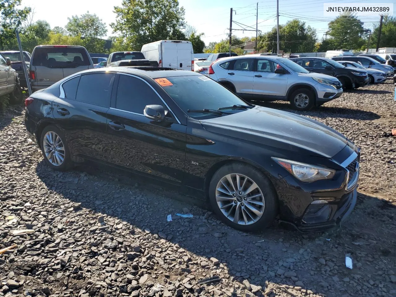 2018 Infiniti Q50 Luxe VIN: JN1EV7AR4JM432889 Lot: 70653484