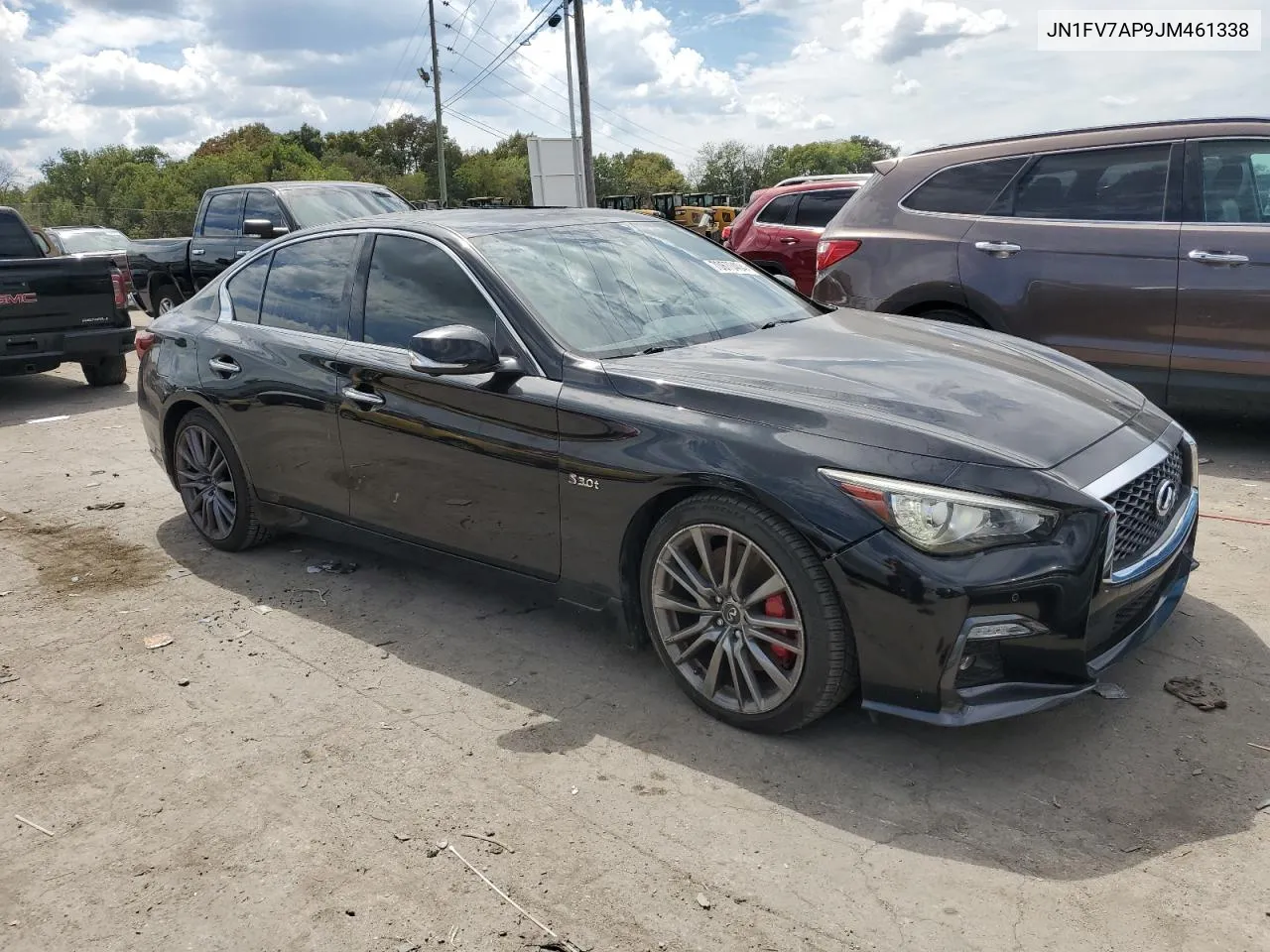 2018 Infiniti Q50 Red Sport 400 VIN: JN1FV7AP9JM461338 Lot: 70670404