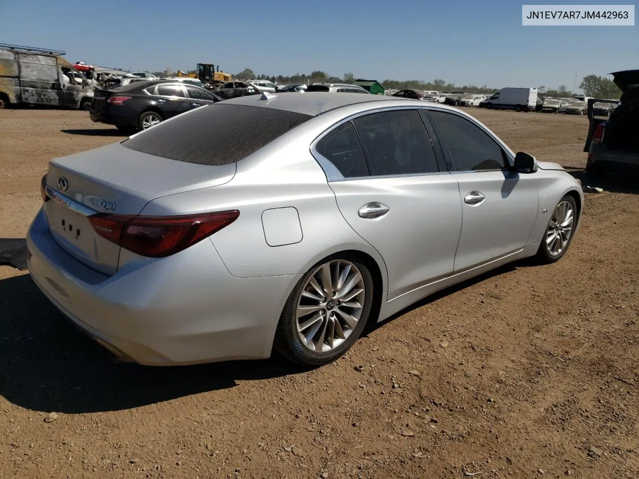 2018 Infiniti Q50 Luxe VIN: JN1EV7AR7JM442963 Lot: 70710454